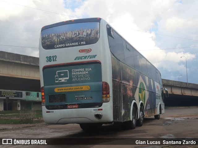 Eucatur - Empresa União Cascavel de Transportes e Turismo 3812 na cidade de Ji-Paraná, Rondônia, Brasil, por Gian Lucas  Santana Zardo. ID da foto: 7624063.