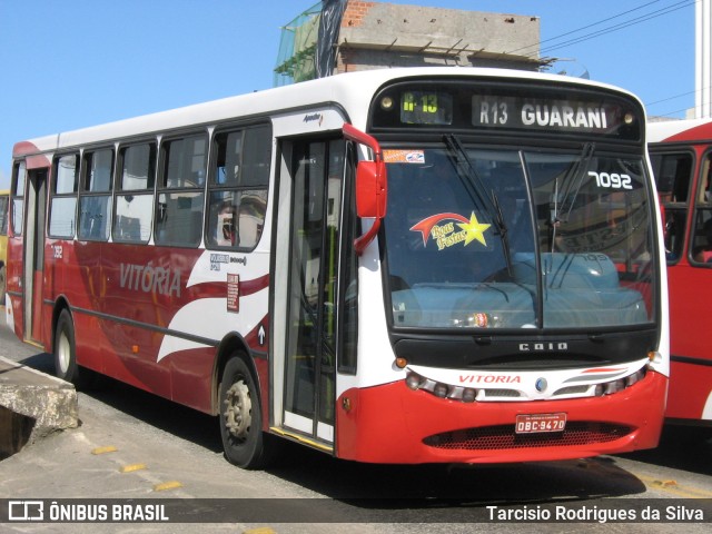 Viação Vitória 7092 na cidade de Vitória da Conquista, Bahia, Brasil, por Tarcisio Rodrigues da Silva. Número da foto: #7621850.