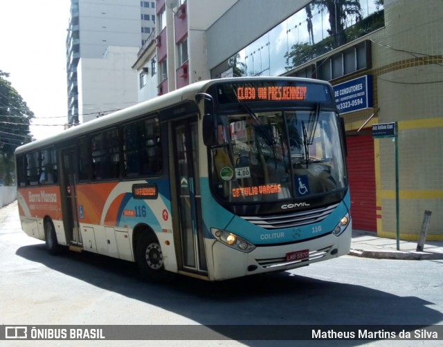 Colitur Transportes Rodoviários 116 na cidade de Barra Mansa, Rio de Janeiro, Brasil, por Matheus Martins da Silva. ID da foto: 7623996.