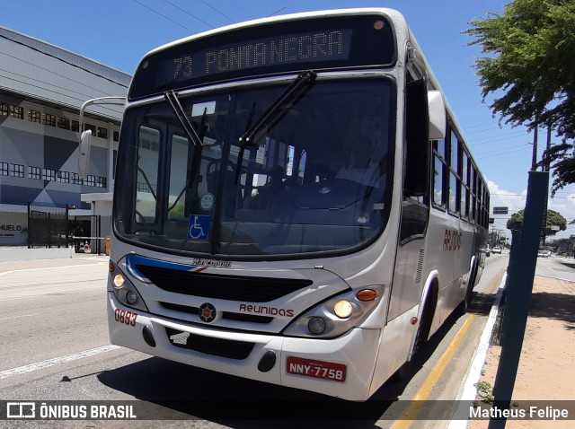 Reunidas Transportes Urbanos 0893 na cidade de Natal, Rio Grande do Norte, Brasil, por Matheus Felipe. ID da foto: 7621663.