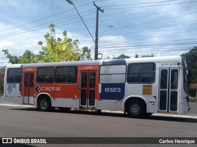 Capital Transportes 8323 na cidade de Aracaju, Sergipe, Brasil, por Carlos Henrique. ID da foto: 7622391.