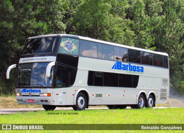 Barbosa Transportes e Turismo 3580 na cidade de Irani, Santa Catarina, Brasil, por Reinaldo Gonçalves. Número da foto: #7622698.