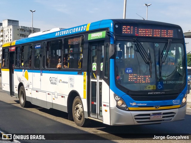 Viação Redentor C47741 na cidade de Rio de Janeiro, Rio de Janeiro, Brasil, por Jorge Gonçalves. Número da foto: #7622723.