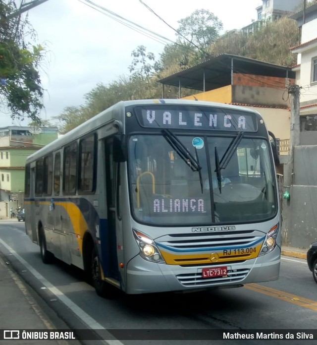 Viação Barra do Piraí Turismo RJ 113.004 na cidade de Barra do Piraí, Rio de Janeiro, Brasil, por Matheus Martins da Silva. Número da foto: #7623188.