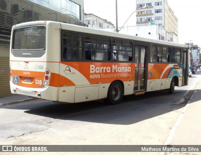 Colitur Transportes Rodoviários 116 na cidade de Barra Mansa, Rio de Janeiro, Brasil, por Matheus Martins da Silva. ID da foto: 7624010.