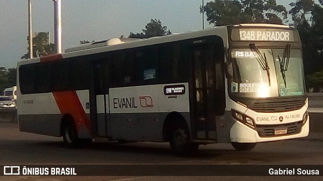 Evanil Transportes e Turismo RJ 132.002 na cidade de Rio de Janeiro, Rio de Janeiro, Brasil, por Gabriel Sousa. Número da foto: #7623234.