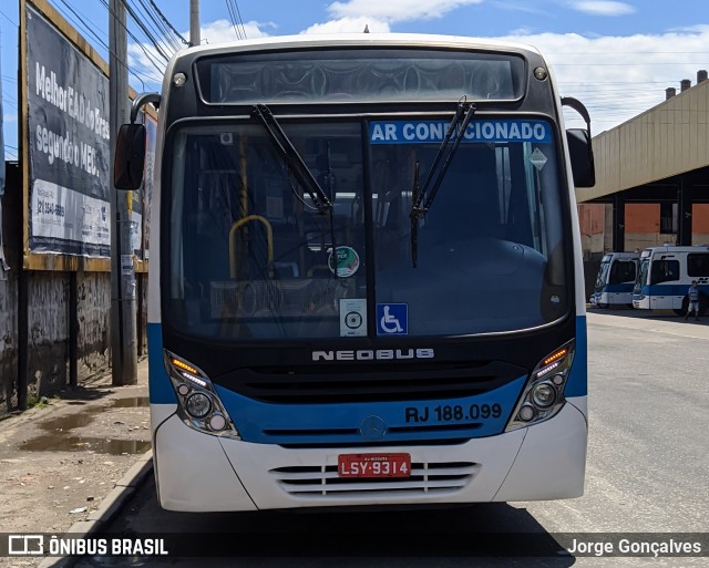 Viação Nossa Senhora da Penha RJ 188.099 na cidade de Nova Iguaçu, Rio de Janeiro, Brasil, por Jorge Gonçalves. Número da foto: #7573460.