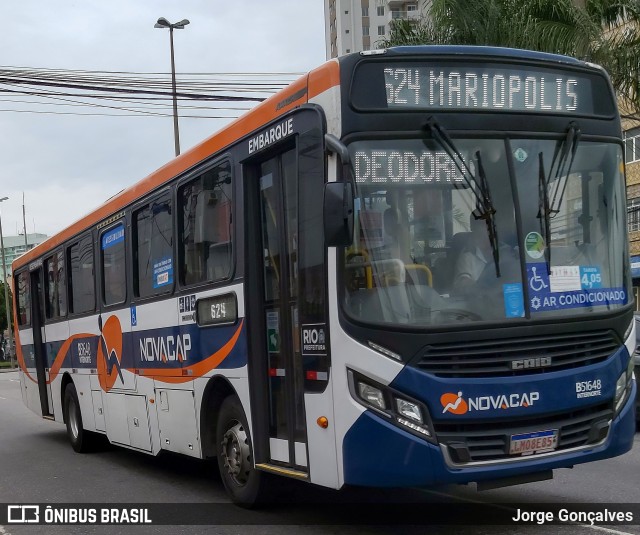 Viação Novacap B51648 na cidade de Rio de Janeiro, Rio de Janeiro, Brasil, por Jorge Gonçalves. ID da foto: 7575133.