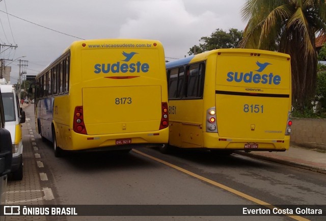 Viação Sudeste 8173 na cidade de Piúma, Espírito Santo, Brasil, por Everton Costa Goltara. Número da foto: #7573987.