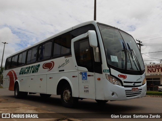 Eucatur - Empresa União Cascavel de Transportes e Turismo 4726 na cidade de Ji-Paraná, Rondônia, Brasil, por Gian Lucas  Santana Zardo. ID da foto: 7576109.