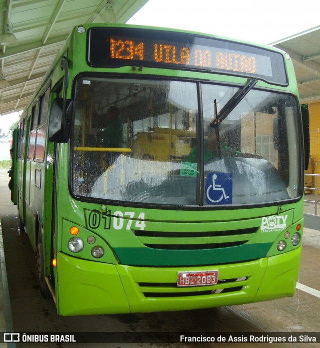 EMVIPI - Empresa Viação Piauí 01074 na cidade de Teresina, Piauí, Brasil, por Francisco de Assis Rodrigues da Silva. Número da foto: #7574120.