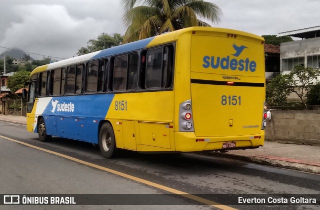 Viação Sudeste 8151 na cidade de Piúma, Espírito Santo, Brasil, por Everton Costa Goltara. Número da foto: #7573971.