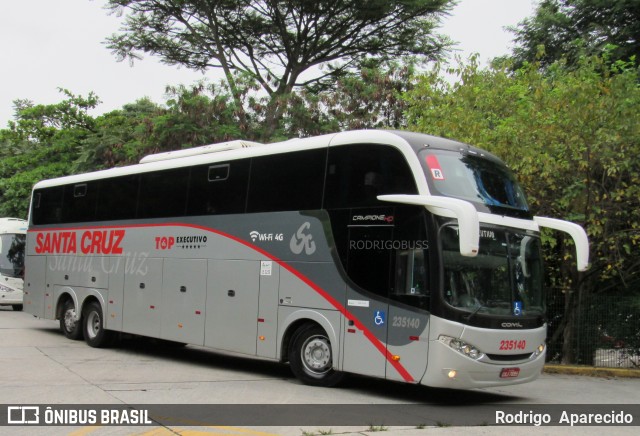 Viação Santa Cruz 235140 na cidade de São Paulo, São Paulo, Brasil, por Rodrigo  Aparecido. ID da foto: 7575646.