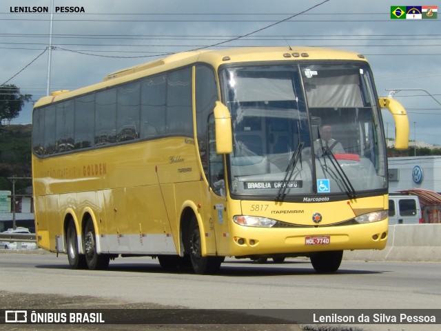 Viação Itapemirim 5817 na cidade de Caruaru, Pernambuco, Brasil, por Lenilson da Silva Pessoa. Número da foto: #7576042.