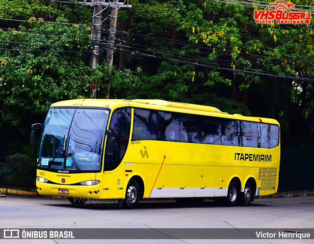 Viação Itapemirim 8883 na cidade de São Paulo, São Paulo, Brasil, por Victor Henrique. ID da foto: 7575305.