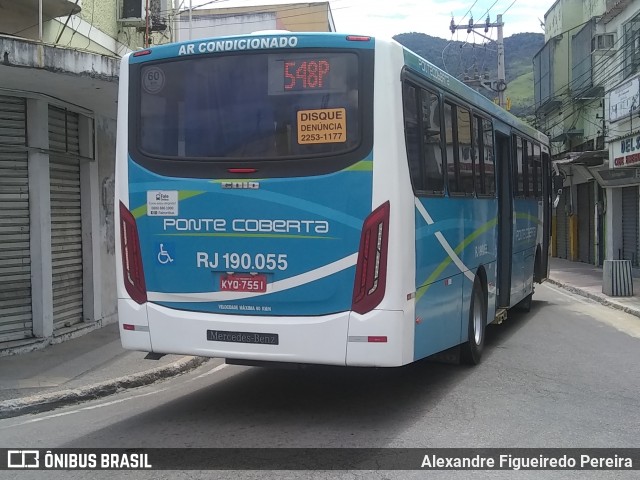 Viação Ponte Coberta RJ 190.055 na cidade de Mesquita, Rio de Janeiro, Brasil, por Alexandre Figueiredo Pereira. Número da foto: #7575416.