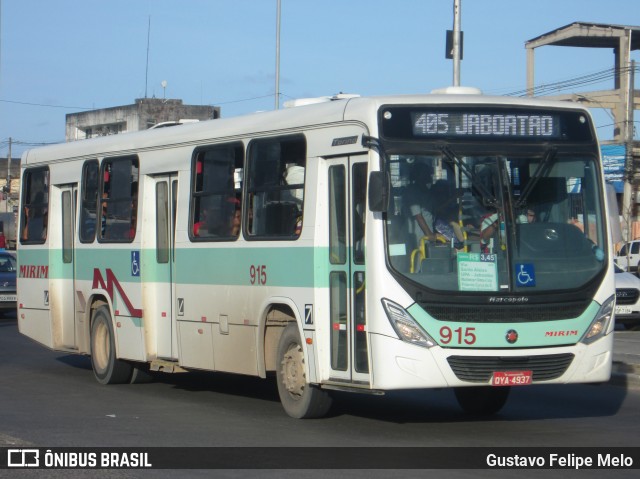 Viação Mirim 915 na cidade de Jaboatão dos Guararapes, Pernambuco, Brasil, por Gustavo Felipe Melo. Número da foto: #7573846.