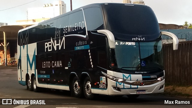 Empresa de Ônibus Nossa Senhora da Penha 59070 na cidade de Porto Alegre, Rio Grande do Sul, Brasil, por Max Ramos. Número da foto: #7574068.