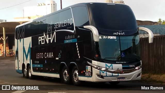 Empresa de Ônibus Nossa Senhora da Penha 59070 na cidade de Porto Alegre, Rio Grande do Sul, Brasil, por Max Ramos. ID da foto: 7574068.