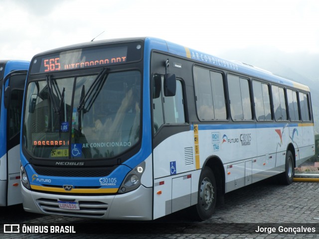 Transportes Futuro C30105 na cidade de Rio de Janeiro, Rio de Janeiro, Brasil, por Jorge Gonçalves. ID da foto: 7573382.