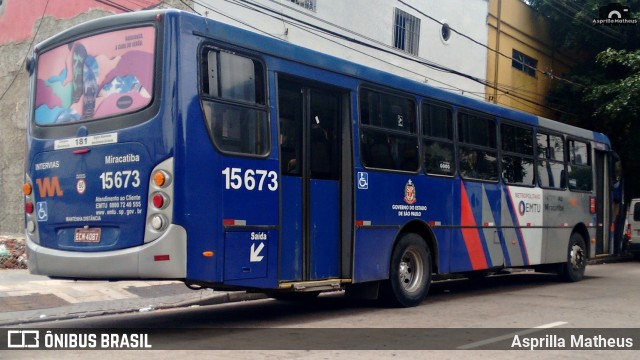 Viação Miracatiba 15.673 na cidade de São Paulo, São Paulo, Brasil, por Asprilla Matheus. ID da foto: 7576206.