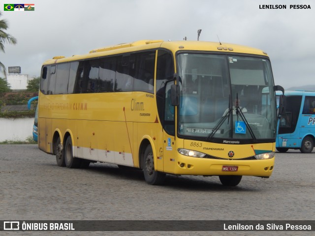 Viação Itapemirim 8863 na cidade de Caruaru, Pernambuco, Brasil, por Lenilson da Silva Pessoa. ID da foto: 7626647.