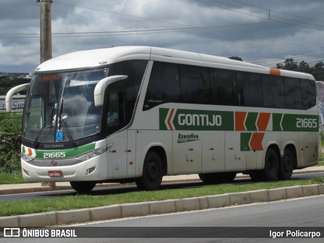 Empresa Gontijo de Transportes 21665 na cidade de Divinópolis, Minas Gerais, Brasil, por Igor Policarpo. Número da foto: #7625320.