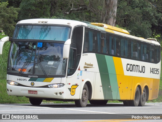 Empresa Gontijo de Transportes 14035 na cidade de Divinópolis, Minas Gerais, Brasil, por Pedro Henrique. ID da foto: 7625123.