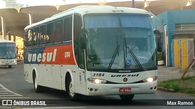 Unesul de Transportes 3784 na cidade de Porto Alegre, Rio Grande do Sul, Brasil, por Max Ramos. ID da foto: 7626126.