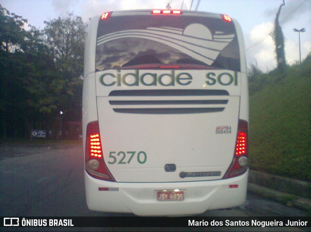 Viação Cidade Sol 5270 na cidade de Salvador, Bahia, Brasil, por Mario dos Santos Nogueira Junior. Número da foto: #7625815.