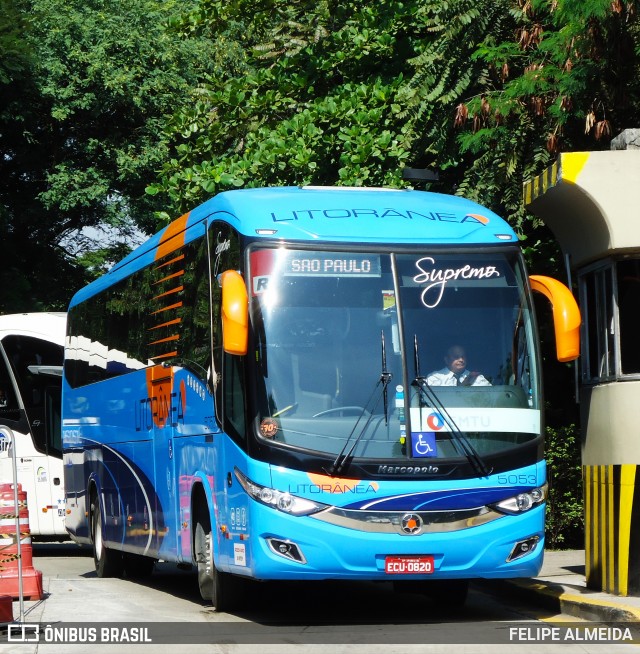 Litorânea Transportes Coletivos 5053 na cidade de São Paulo, São Paulo, Brasil, por FELIPE ALMEIDA. ID da foto: 7626569.