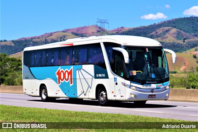 Auto Viação 1001 RJ 108.743 na cidade de Roseira, São Paulo, Brasil, por Adriano Duarte. ID da foto: 7628965.