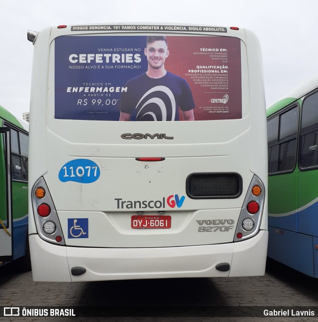 Metropolitana Transportes e Serviços 11077 na cidade de Vila Velha, Espírito Santo, Brasil, por Gabriel Lavnis. ID da foto: 7629252.