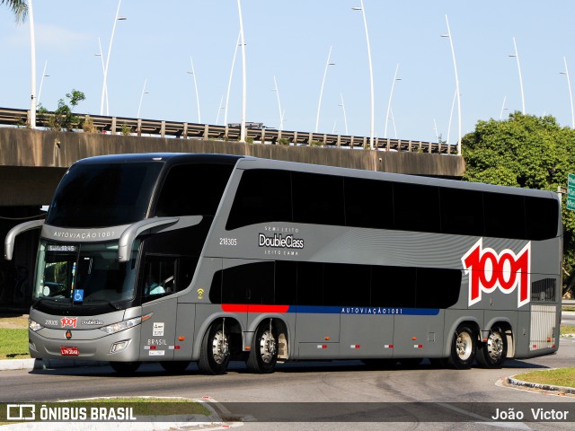 Auto Viação 1001 218305 na cidade de Florianópolis, Santa Catarina, Brasil, por João Victor. Número da foto: #7628302.