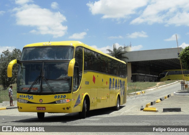 Expresso Real Bus 0230 na cidade de Campina Grande, Paraíba, Brasil, por Felipe Gonzalez. ID da foto: 7630713.