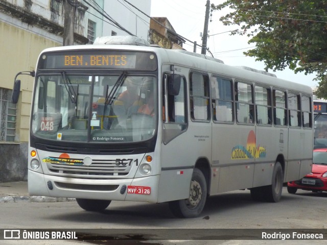 Viação Cidade de Maceió 5071 na cidade de Maceió, Alagoas, Brasil, por Rodrigo Fonseca. ID da foto: 7631749.