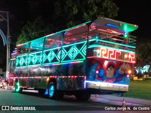 Ônibus Particulares IATE DA ALEGRIA na cidade de Santarém, Pará, Brasil, por Carlos Jorge N.  de Castro. Número da foto: #7631462.