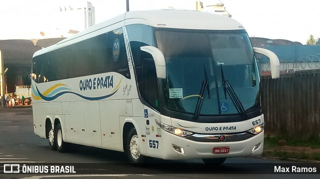 Viação Ouro e Prata 657 na cidade de Porto Alegre, Rio Grande do Sul, Brasil, por Max Ramos. Número da foto: #7630710.