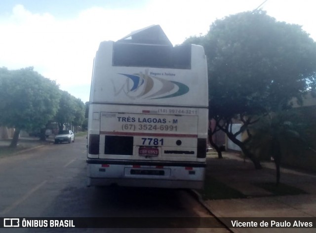 Ônibus Particulares 7781 na cidade de Três Lagoas, Mato Grosso do Sul, Brasil, por Vicente de Paulo Alves. Número da foto: #7630625.