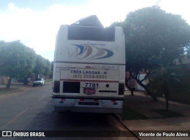 Ônibus Particulares 7781 na cidade de Três Lagoas, Mato Grosso do Sul, Brasil, por Vicente de Paulo Alves. ID da foto: 7630625.