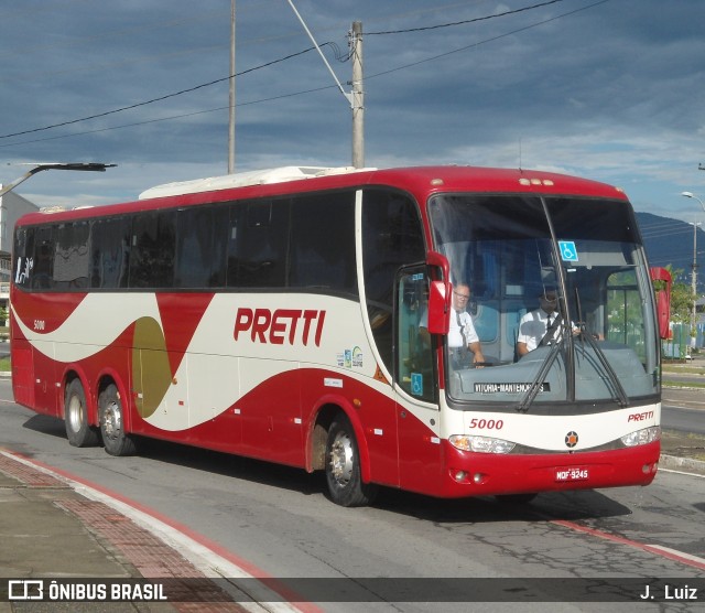 Viação Pretti 5000 na cidade de Vitória, Espírito Santo, Brasil, por J.  Luiz. ID da foto: 7631538.