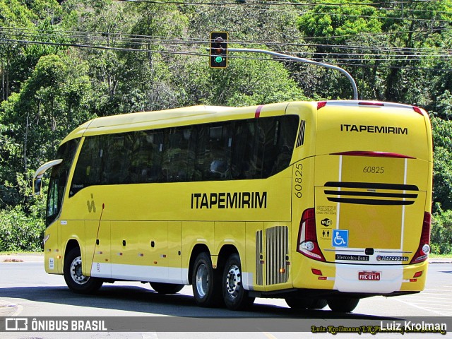 Viação Itapemirim 60825 na cidade de Juiz de Fora, Minas Gerais, Brasil, por Luiz Krolman. ID da foto: 7632164.