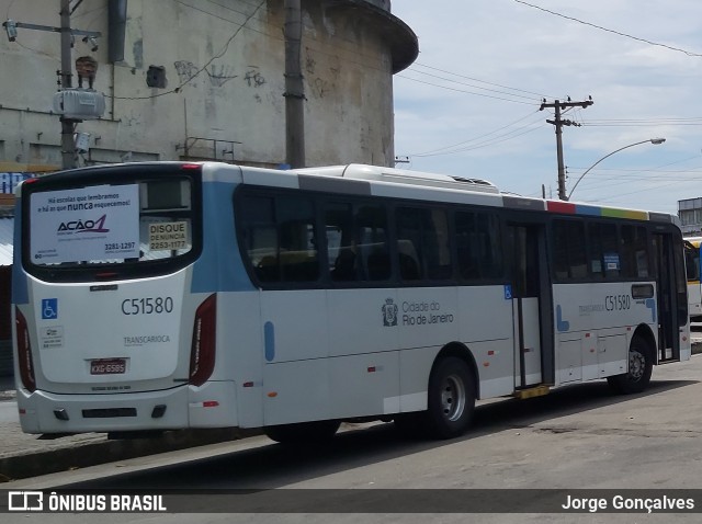 Viação Novacap C51580 na cidade de Rio de Janeiro, Rio de Janeiro, Brasil, por Jorge Gonçalves. ID da foto: 7632665.