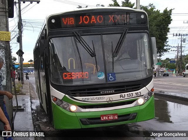 Expresso Real Rio RJ 133.163 na cidade de Rio de Janeiro, Rio de Janeiro, Brasil, por Jorge Gonçalves. ID da foto: 7632646.