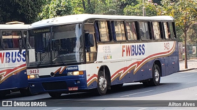 FWBuss 9413 na cidade de Belo Horizonte, Minas Gerais, Brasil, por Ailton Alves. ID da foto: 7631868.