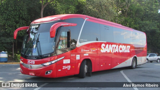 Viação Santa Cruz 25419 na cidade de Aparecida, São Paulo, Brasil, por Alex Ramos Ribeiro. Número da foto: #7631755.