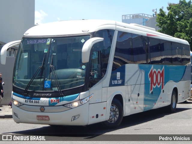 Auto Viação 1001 RJ 108.260 na cidade de Rio de Janeiro, Rio de Janeiro, Brasil, por Pedro Vinicius. ID da foto: 7631043.