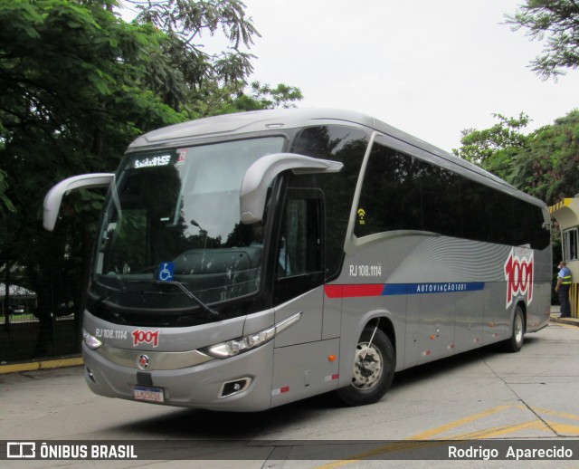Auto Viação 1001 RJ 108.1114 na cidade de São Paulo, São Paulo, Brasil, por Rodrigo  Aparecido. Número da foto: #7635274.