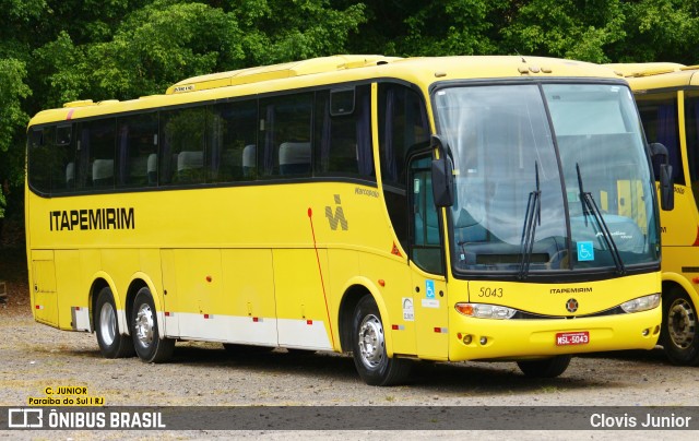 Viação Itapemirim 5043 na cidade de Paraíba do Sul, Rio de Janeiro, Brasil, por Clovis Junior. Número da foto: #7635766.