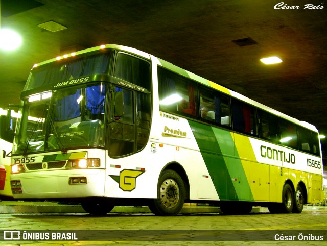 Empresa Gontijo de Transportes 15955 na cidade de Belo Horizonte, Minas Gerais, Brasil, por César Ônibus. ID da foto: 7635722.